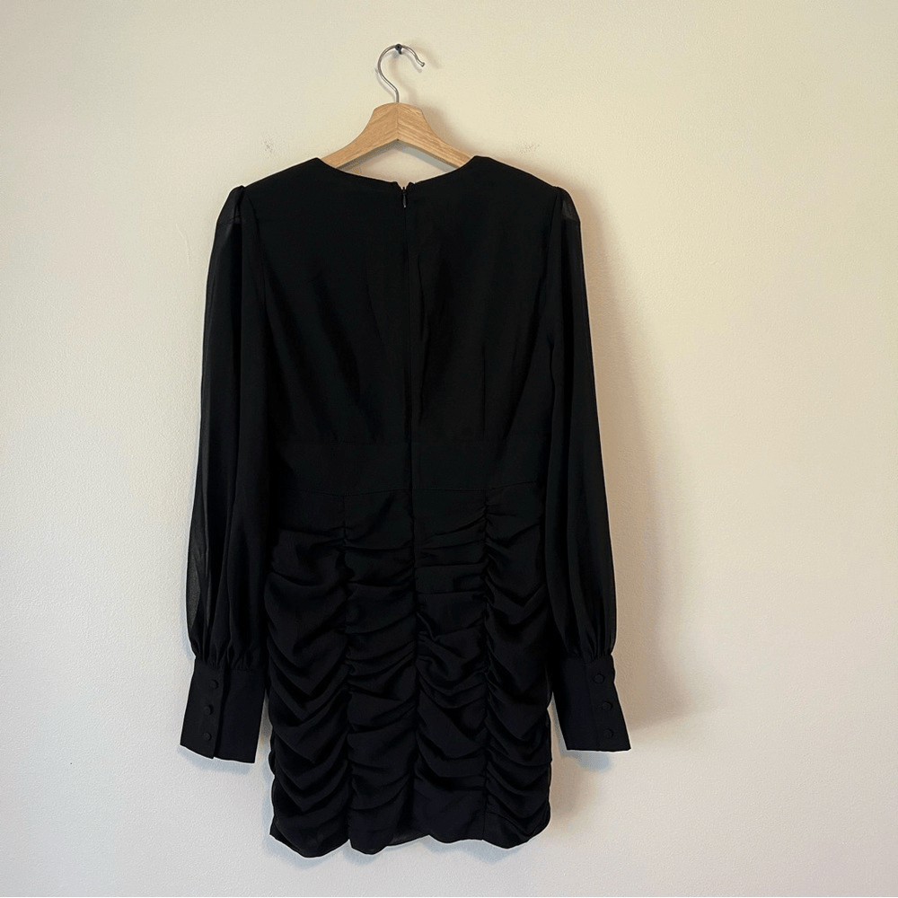 Runaway the Label Black Puff Long Sleeve Mini Dress Size 8