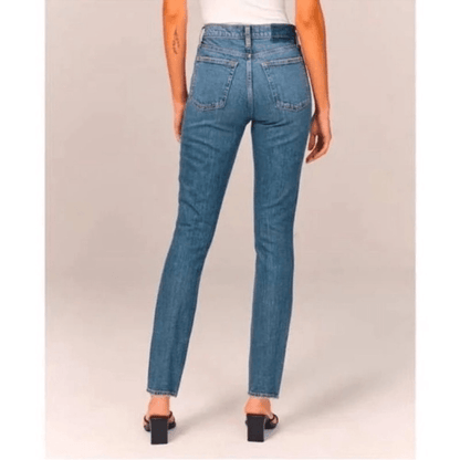 Abercrombie & Fitch The Skinny High Rise Jeans Size 25 Medium Wash