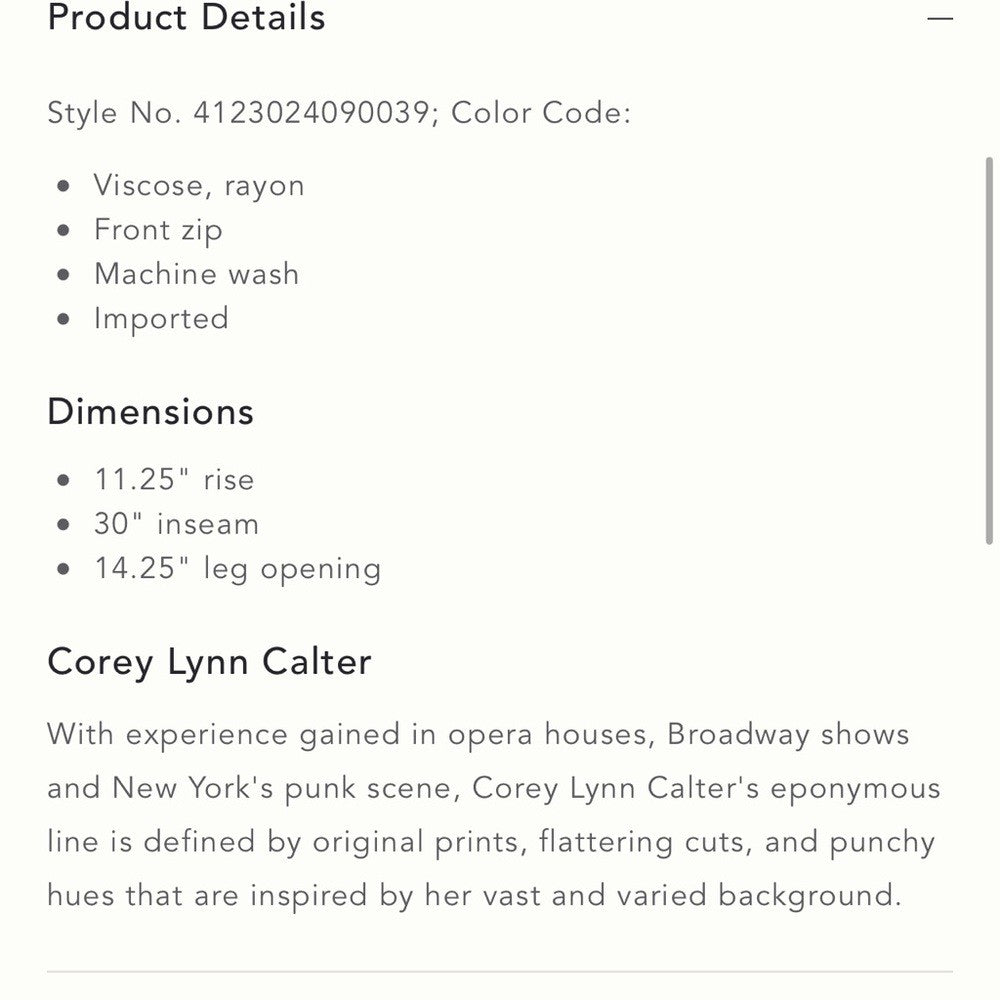 Anthropologie Corey Lynn Calter Sam Wide Leg Satin Pants NEW Size XS Green