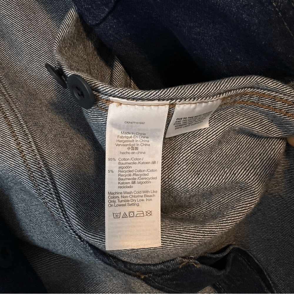 Madewell Denim Blazer Size XXS Oversized Relaxed Fit