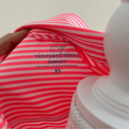 Vineyard Vines Striped Sleeveless Midi Margo Dress NEW Size XS Pink