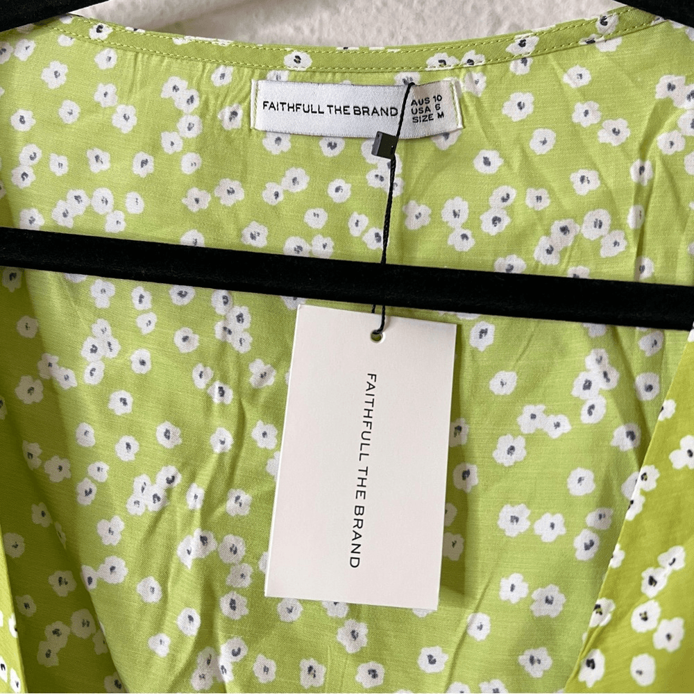 Faithfull the Brand Tianna Top Tiare Floral Print NEW Size Medium