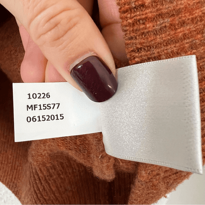 Peter Millar 100% Merino Wool Sweater Size Large Buttoned Mock Neck Burnt Orange