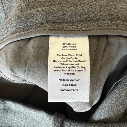 Talbots Soho Trouser Straight Leg Ponte Dress Pants in Gray Size 10