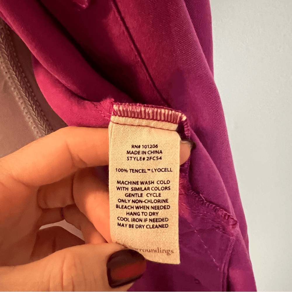 Soft Surroundings Button Down Tunic Shirt Size Medium 100% Tencel Lyocell