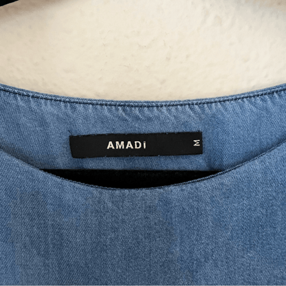 Anthropologie Amadi Denim Chambray Sandy Tuck Dress Size Medium