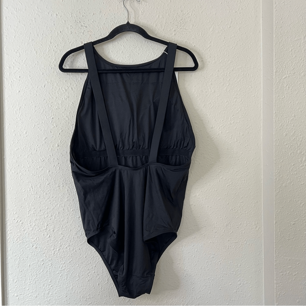 Andie Montauk Black Low Back One Piece Swimsuit NEW Size XXXL High Neck