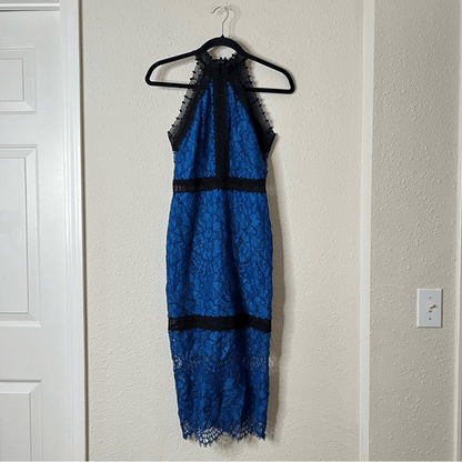 ALEXIS Marlowe Halter Lace Midi Dress Size XS