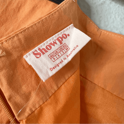Showpo Astarte Ruched Mini Skirt In Sherbet NEW Size 2