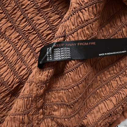 Anthropologie The Ellen Mini Dress Ruched Smocked Bodycon Sleeveless Brown L NEW