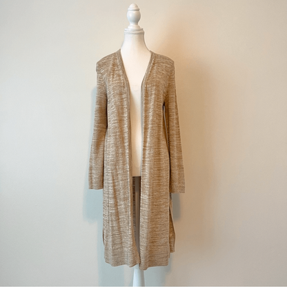 Talbots Lightweight Duster Longline Cardigan Size M Petite