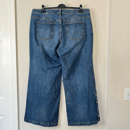 Anthropologie Pilcro Darted Wide-Leg Jeans NEW Plus Size 18W