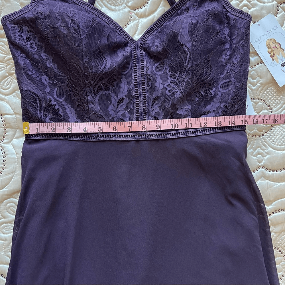 Hayley Paige 5864 Lace Bodice Chiffon A-Line Bridesmaid Maxi Dress Formal Gown