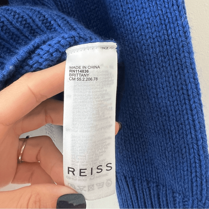 Reiss Brittany Wool Cashmere Turtleneck Sweater Size Small Chunky Knit