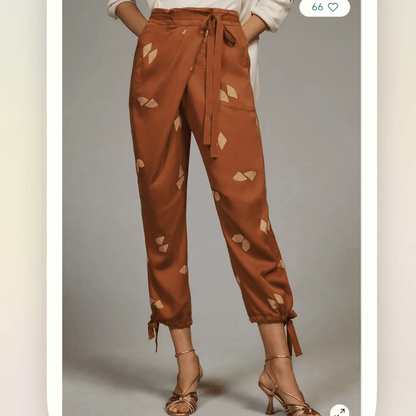 Anthropologie Pilcro Asymmetrical Printed Harem Pants NEW Size 26