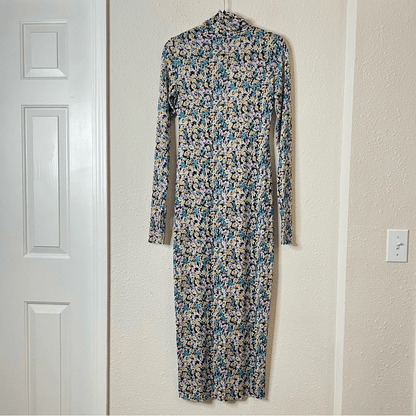 AFRM Shailene Floral Sheer Long Sleeve Dress Size Medium