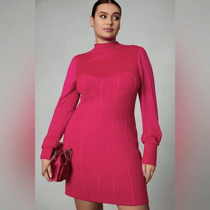 NEW Anthropologie Turtleneck Sweater Dress Size XL