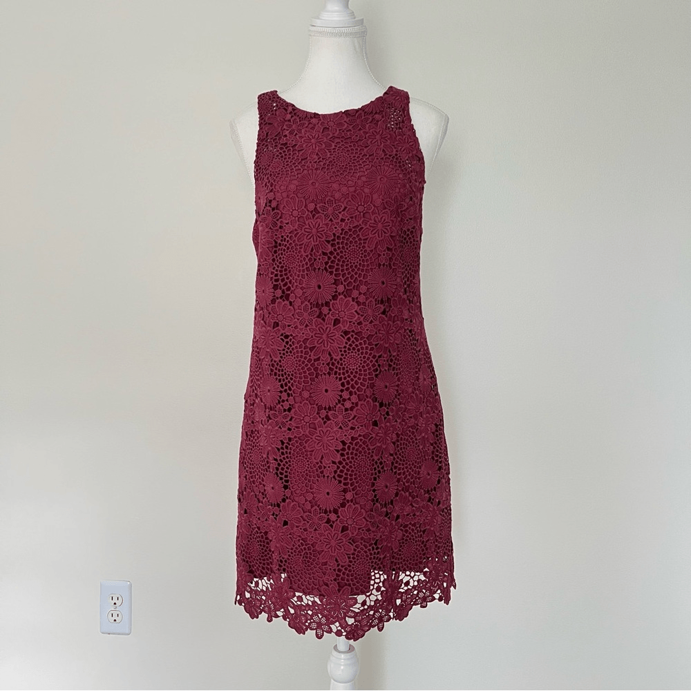 WAYF Lace Mini Dress Floral Cocktail Wedding Guest Size Medium