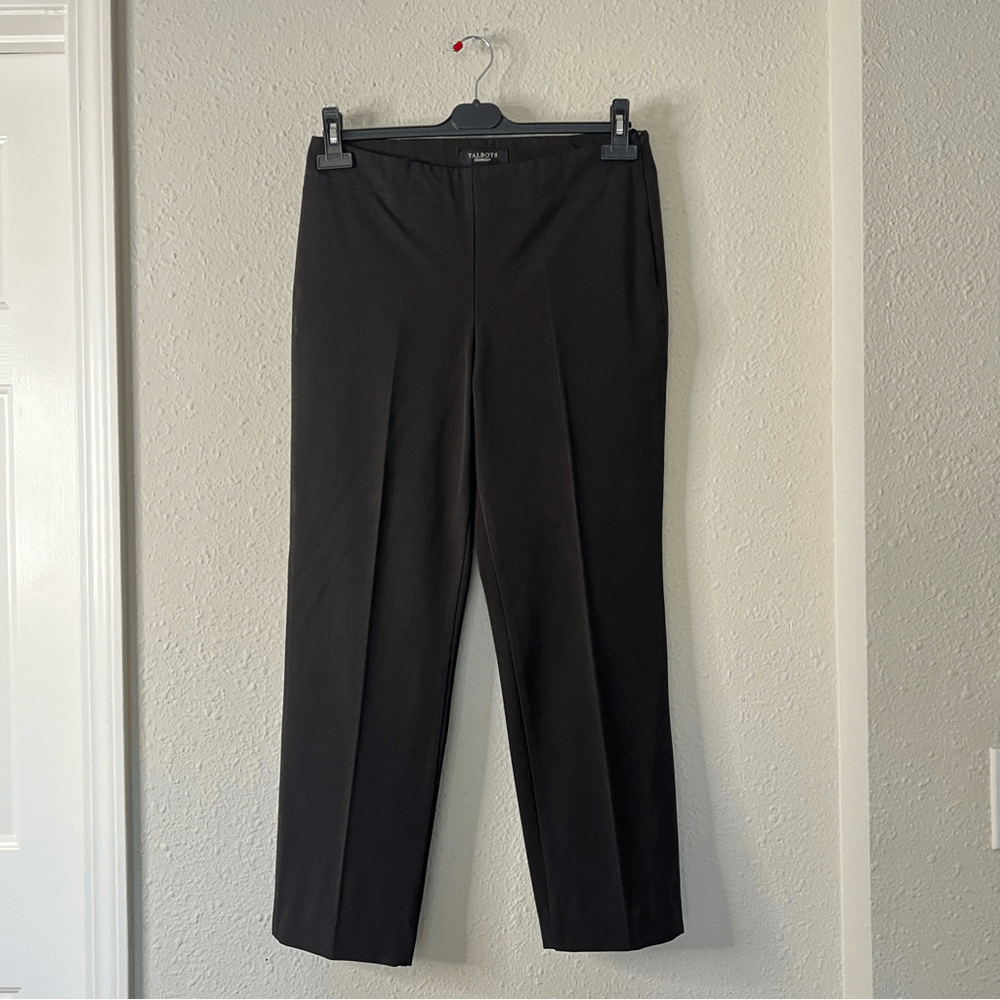 Talbots Heritage Trouser Dress Pants Size 8 Dark Brown