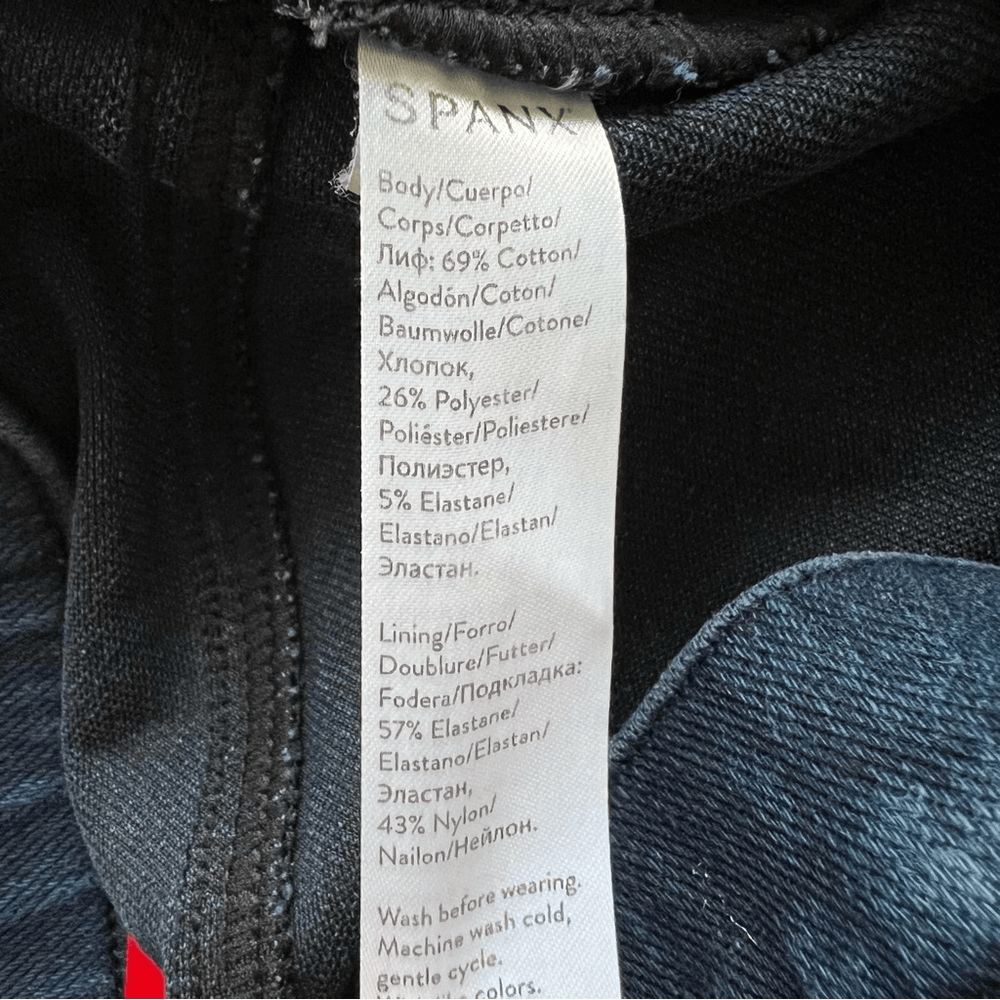 Spanx Jeanish Dark Wash Ankle Leggings Size Small