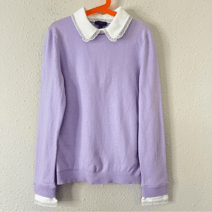 Talbot Lace Collar Sweater