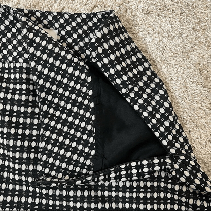 Ann Taylor LOFT Geometric Print Mini Skirt Size 8 Petites