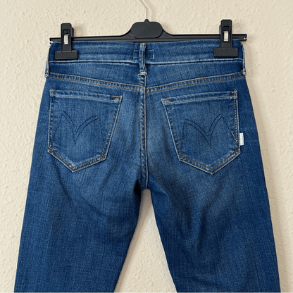 MOTHER The Looker Crop Jeans Size 25 Cry Of The Peacock