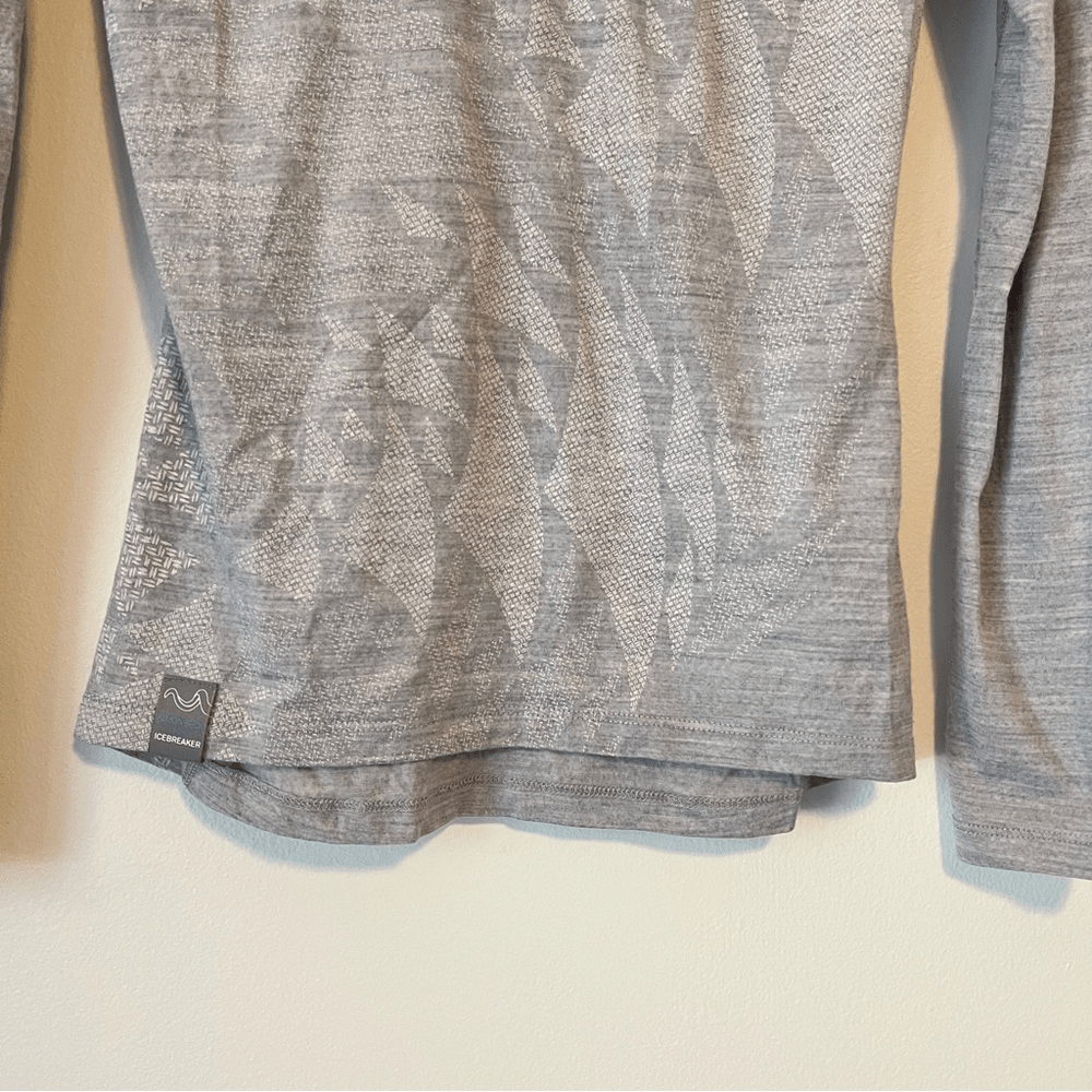 Icebreaker Merino Oasis 200 Bodyfit Long Sleeve Half Zip Hoodie Simon Beck XS