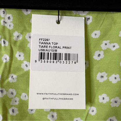 Faithfull the Brand Tianna Top Tiare Floral Print NEW Size Medium
