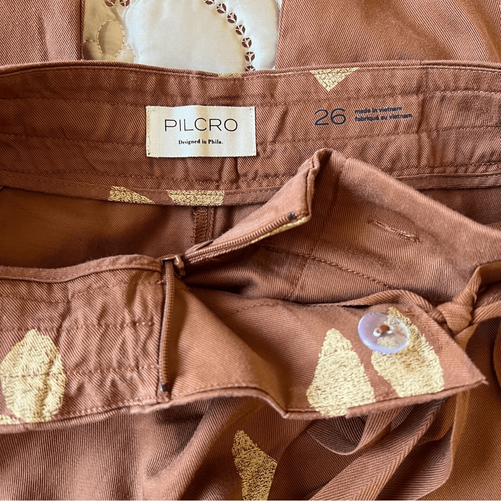 Anthropologie Pilcro Asymmetrical Printed Harem Pants NEW Size 26