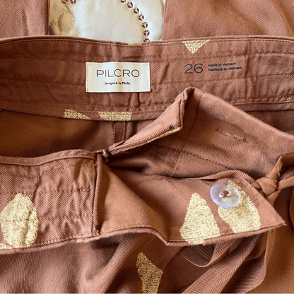 Anthropologie Pilcro Asymmetrical Printed Harem Pants NEW Size 26