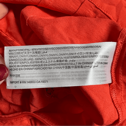 Finders Keepers Chiquita Strapless Midi Dress NEW Size XS Orange