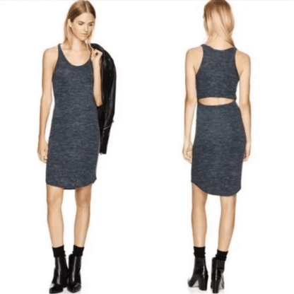 Aritzia Wilfred Free Yasmin Cut Out Dress in Gray Size XS