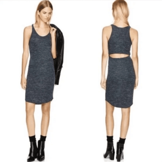 Aritzia Wilfred Free Yasmin Cut Out Dress in Gray Size XS