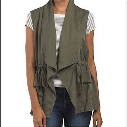 Sanctuary Army Green Utility Vest Size Large