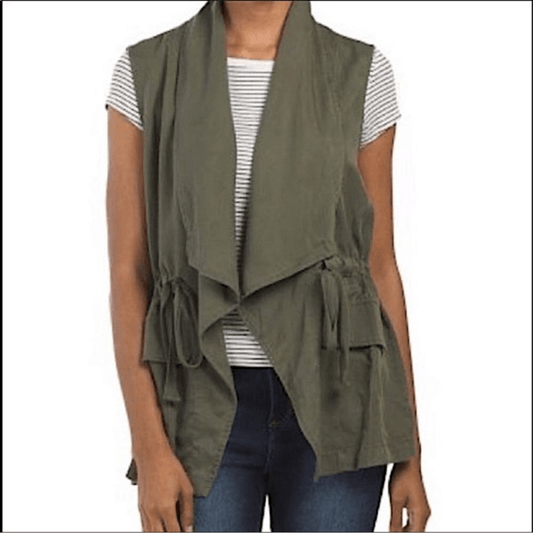 Sanctuary Army Green Utility Vest Size Large