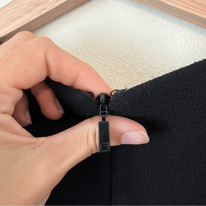 Lafayette 148 New York Giovanetta Embellished Black Dress Wool Size M