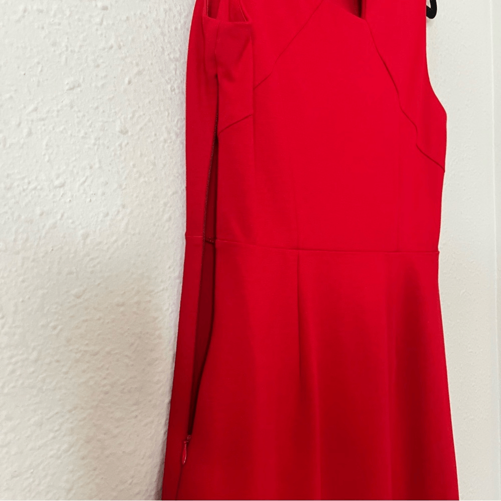TALBOTS Red Sleeveless Ponte Sheath Dress Size 6