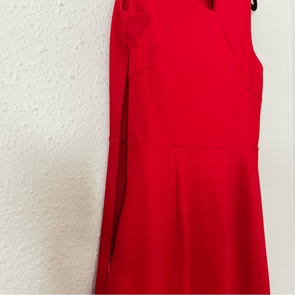 TALBOTS Red Sleeveless Ponte Sheath Dress Size 6