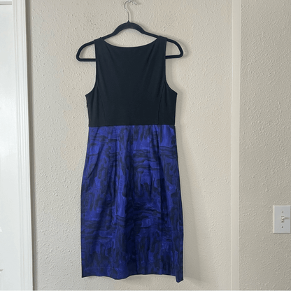 Theory Sleeveless Sheath Dress Size 8 Yeneth Brushstroke