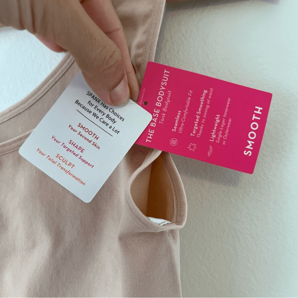 SPANX Smooth The Base Bodysuit in Tan NEW Size XL Sleeveless