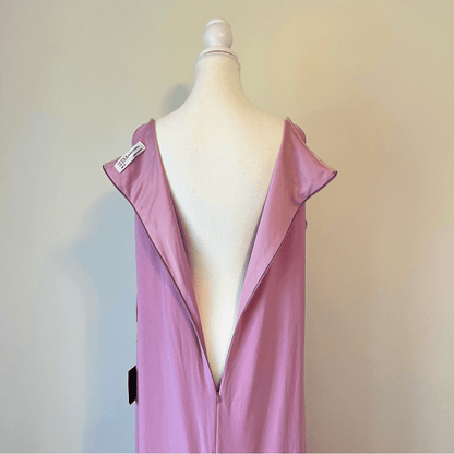 IEENA Mac Duggal Faux Wrap Thigh High Slit V-Neck Sleeveless Gown NEW Size 14