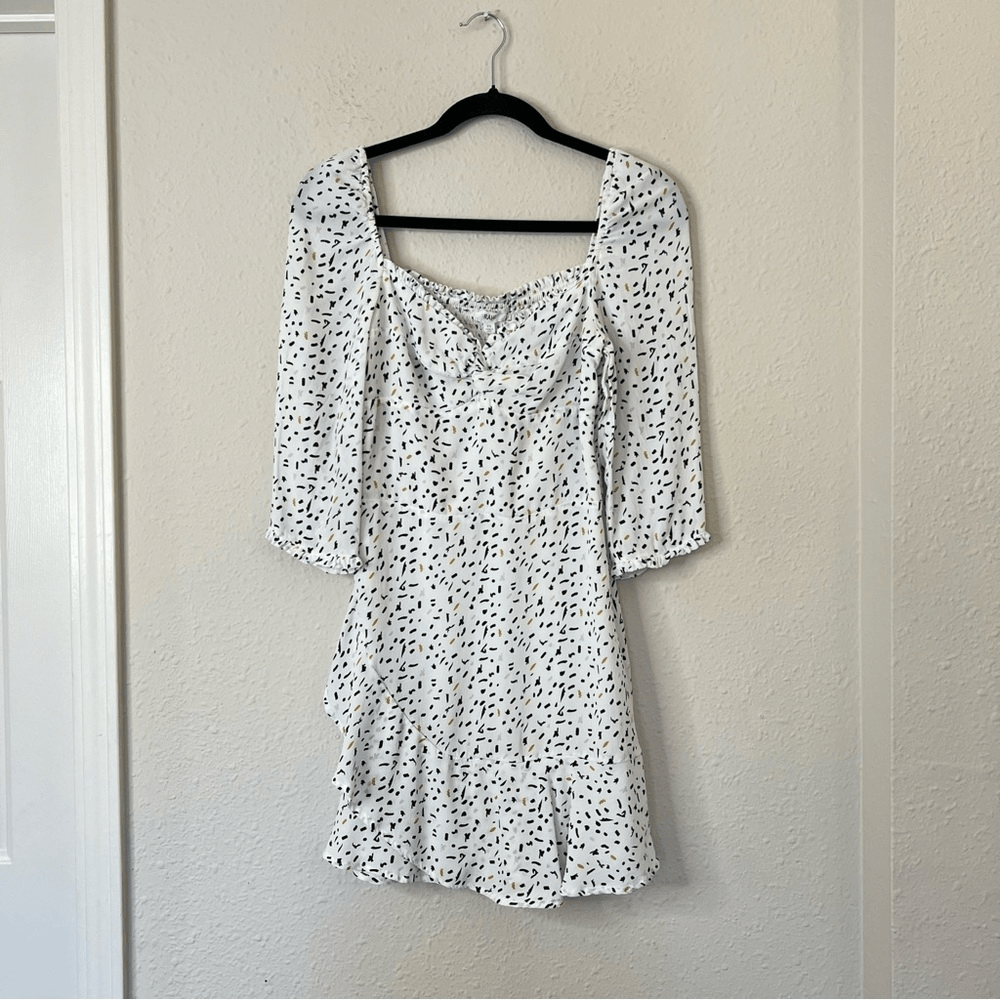 Rahi Stila Confetti Print Sweetheart Mini Dress Size XS