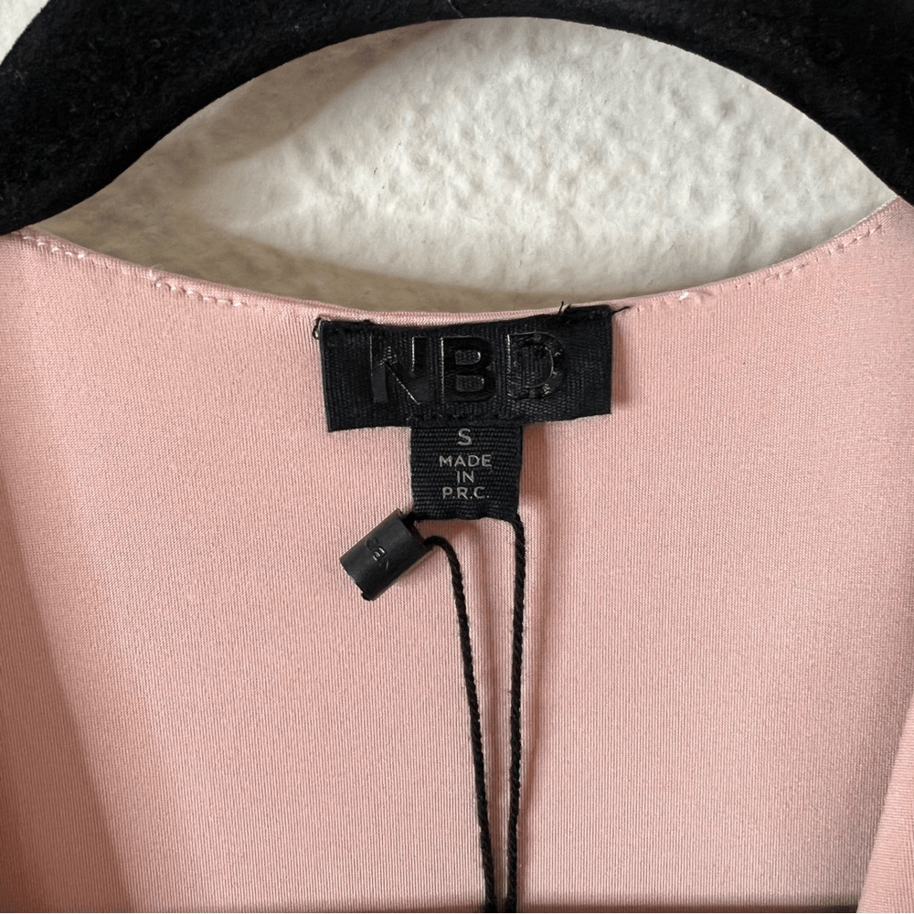 NBD Coco Dress In Off Slate NEW Size Small Long Sleeve Mini Bodycon Cocktail