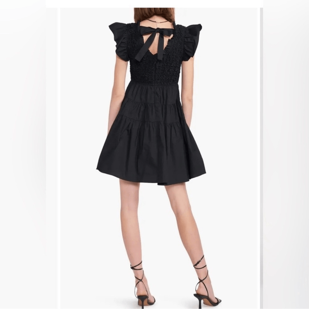 En Saison Black Matisse Flutter Sleeve Dress Size XS