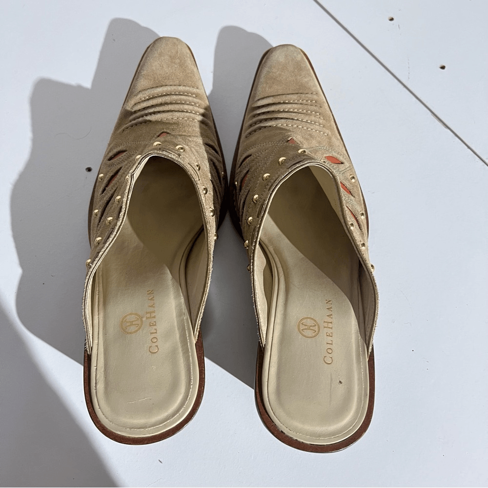 Cole Haan Morgan Western Mule Size 9,5 in Tan