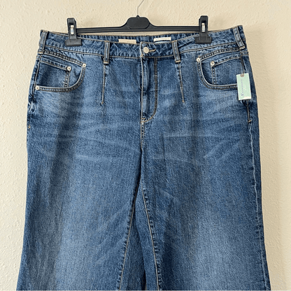 Anthropologie Pilcro Darted Wide-Leg Jeans NEW Plus Size 18W