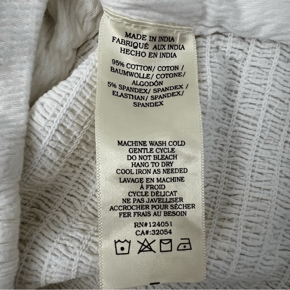 Anthropologie Porridge Tube Top in Ivory NEW Size XL