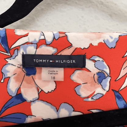 NEW Tommy Hilfiger Floral Midi Shift Dress Plus Size 18
