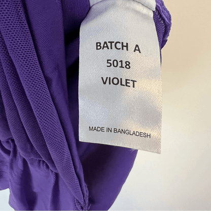 Oh Polly Philia Ruffle Ruched Mini Dress in Violet Purple Size 8 Bodycon